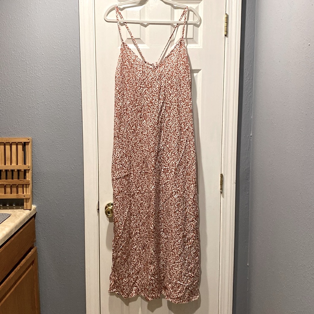✨LIKE NEW!✨ OLD NAVY WOMENS V-NECK TIE BACK MAXI DRESS SZ XL